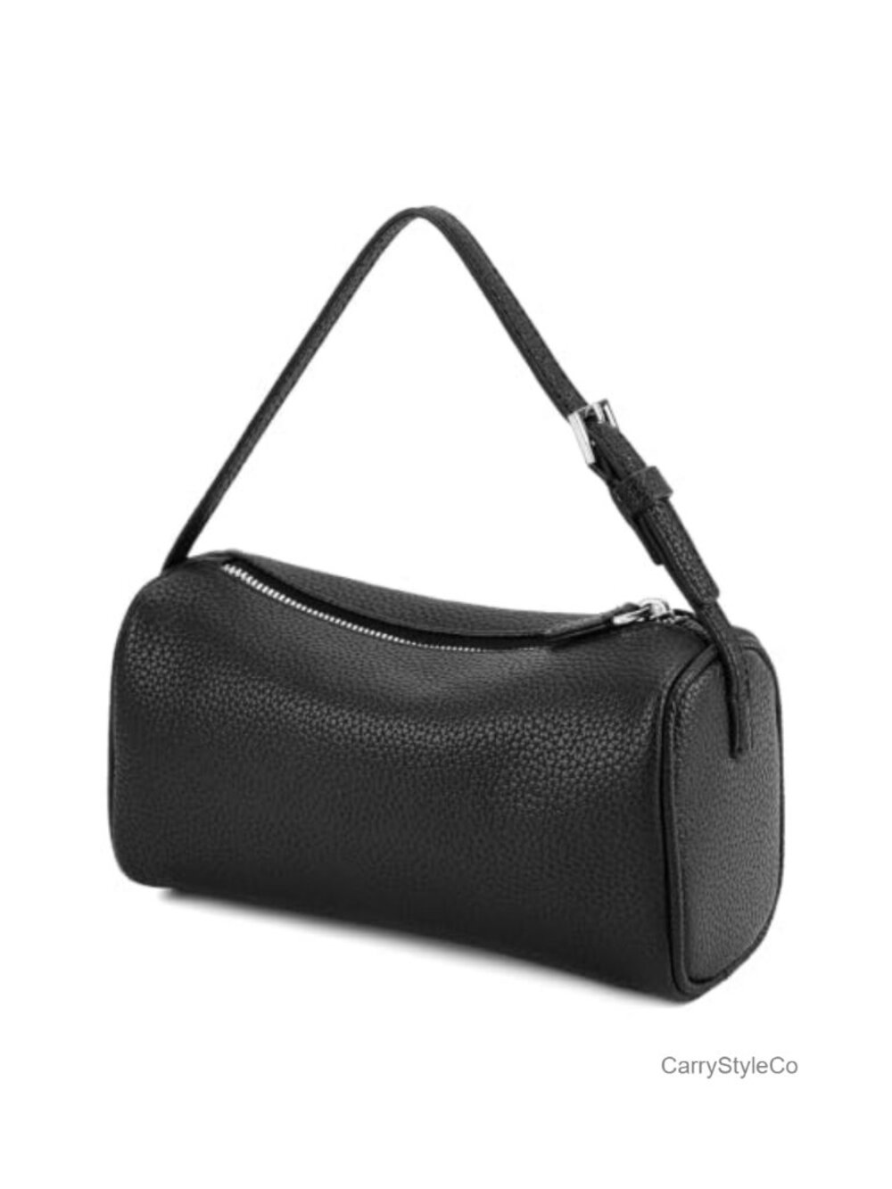 PU Leather Hobo Crossbody Bag Small Barrel Purse Casual Handbag